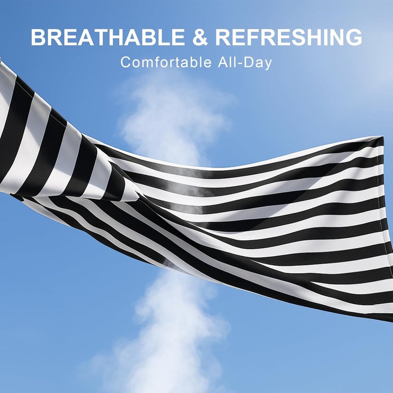 Werforu Referee Costume Set for Unisex,Zipper Ref Stripe Shirt Penalty Flag and Whistle for Football Sports Halloween Cosplay - Image 2